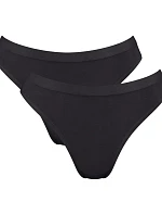 Dámske nohavičky GO Sense High leg 2P - BLACK - black 0004 - SLOGGI