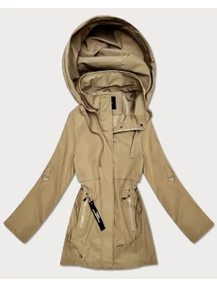 Tenká bunda s vyhrnutými rukávmi Goodlookin sand (KK60410-5#)