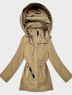 Tenká bunda s vyhrnutými rukávmi Goodlookin sand (KK60410-5#)