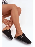 Dámské Pantofle Na Korkové Platformě Stříbrná Big Star Černé model 21705667 - Big Star Shoes