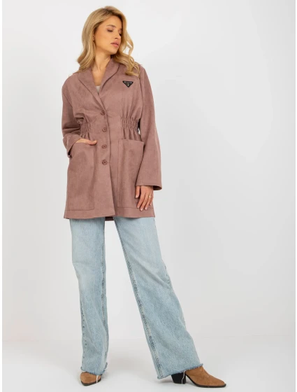 Dámsky kabát LK PL 509128.19 tmavo ružová - FPrice