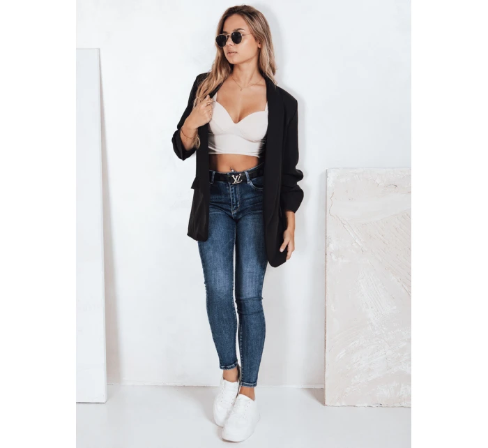 Dámske push up džínsy tmavomodré FashionStreet UY2800