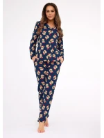 Cornette pyžamo 482/459 Teddy 5 dĺžka/r Vianoce S-2XL dámske nezapnuté