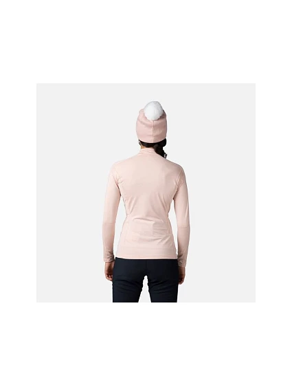 Bluza Rossignol W Classique 1/2 Zip różowy