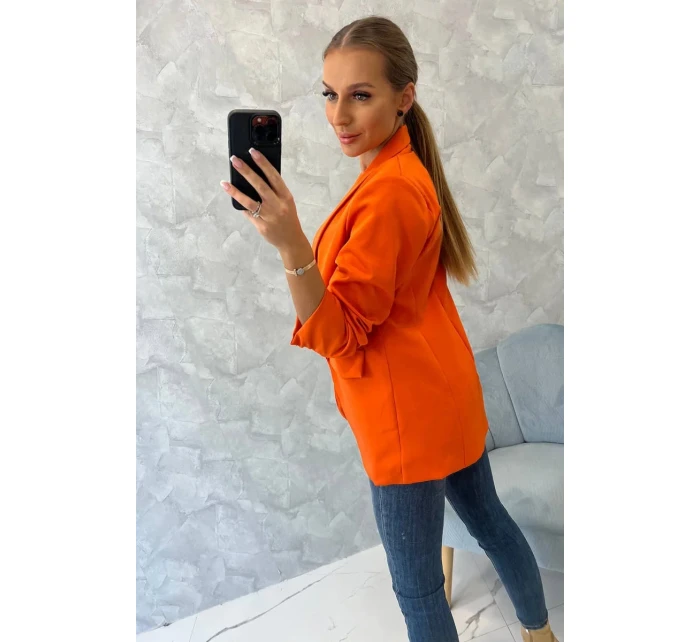 Bunda s klopami elegantná oranžová