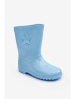 Dětské gumové holínky světle modré model 21628799 - Boto Dětské gumové holínky světle modré model 21628799 - Boto
