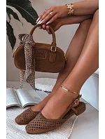 Okenné balerínky z eko semišu Camel Farivelle Okenné balerínky z eko semišu Camel Farivelle