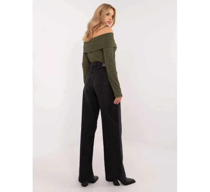 Džínsové nohavice D80016BD62456B150 black