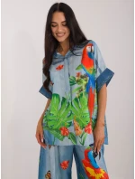 Košeľa DHJ KS 19007.32 modrá Košeľa DHJ KS 19007.32 modrá