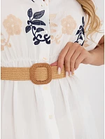 Šaty IR SK 2689 1.88 biela a tmavomodrá