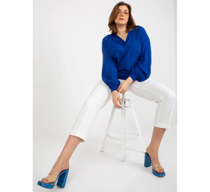 Dámska košeľa LK KS 509032.88P tmavo modrá - FPrice