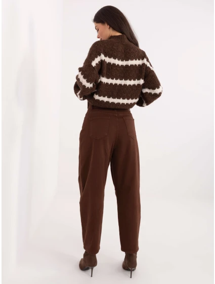 Spodnie jeans SP  brązowy model 21776360 - FPrice