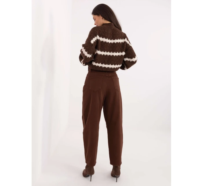 Spodnie jeans SP  brązowy model 21776360 - FPrice