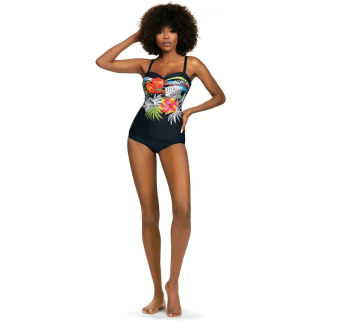 Dámske jednodielne plavky 8060BL10 3 Bali black/mixed colors - SELF