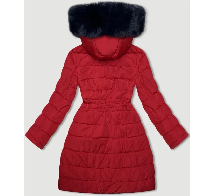 Tmavomodrá a červená obojstranná dámska prechodná bunda J Style (16M9159-215) Tmavomodrá a červená obojstranná dámska prechodná bunda J Style (16M9159-215)