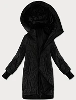 Dámska prešívaná pletená bunda S'West black (B8505-1)