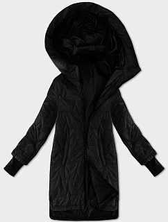 Dámska prešívaná pletená bunda S'West black (B8505-1)