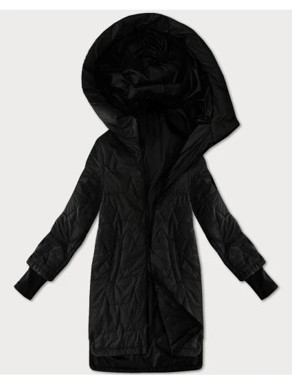 Dámska prešívaná pletená bunda S'West black (B8505-1)
