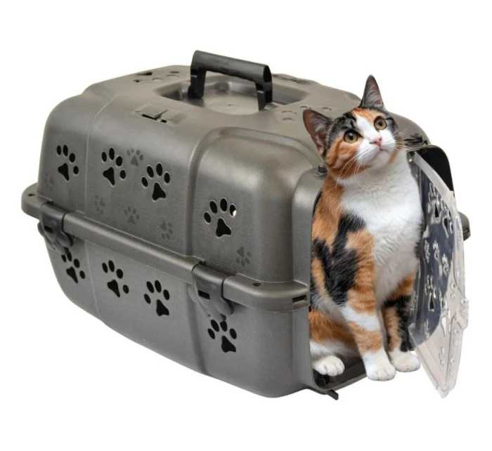 48X32X30CM PREPRAVKA PRE DOMÁCE ZVIERATÁ - ČIERNA