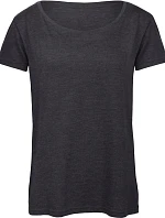 B&C Triblend /women Dámske tričko 01.TW56 tmavošedá melírovaná