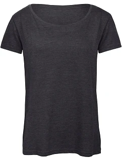 B&C Triblend /women Dámske tričko 01.TW56 tmavošedá melírovaná