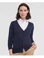 Dámský pletený cardigan s výstřihem do V 11. charcoal marl model 22475052 - Russell Athletic Dámský pletený cardigan s výstřihem do V 11. charcoal marl model 22475052 - Russell Athletic
