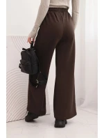 Dámské bavlněné cargo kalhoty s kapsami a řetízkem béžové Dámské bavlněné cargo kalhoty s kapsami a řetízkem béžové