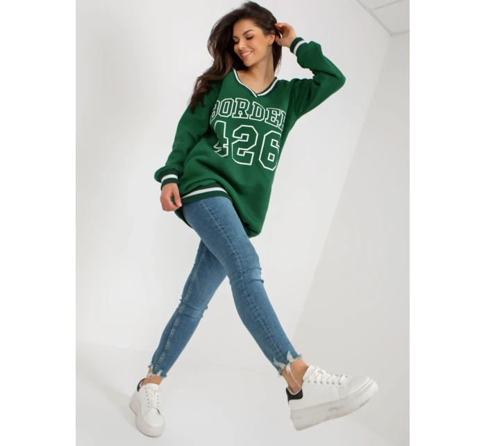 Mikina EM BL 776.19 tmavo zelená Mikina EM BL 776.19 tmavo zelená