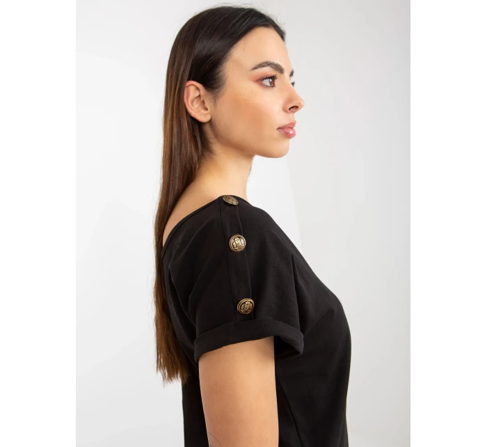 Dámská halenka TW BZ BL model 18027442 černá - FPrice Dámská halenka TW BZ BL model 18027442 černá - FPrice