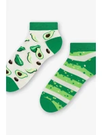 Krátke asymetrické pánske ponožky 035