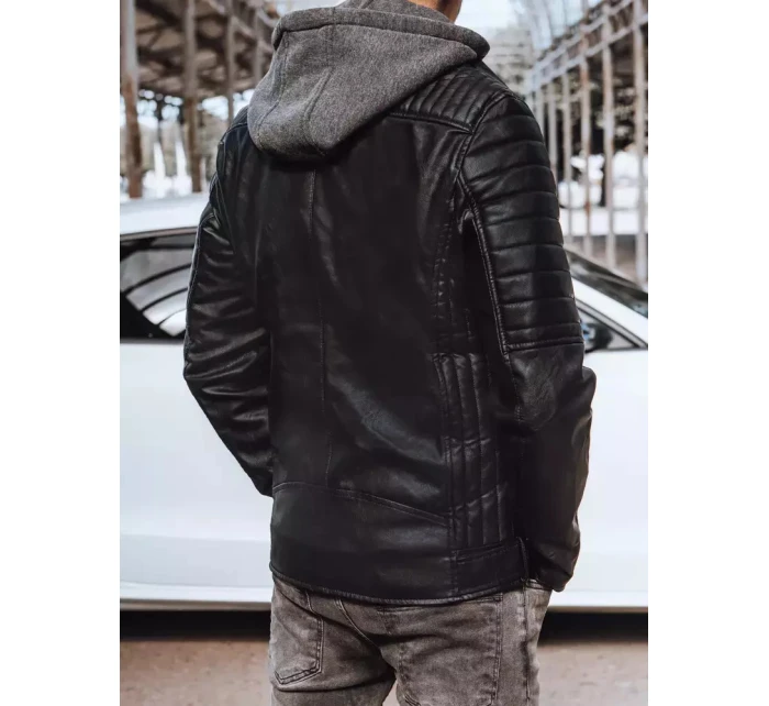 Pánská kožená bunda černá Dstreet model 21965722 - FashionStreet