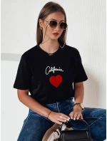 Dámské tričko černé model 21976458 - Dstreet Dámské tričko černé model 21976458 - Dstreet