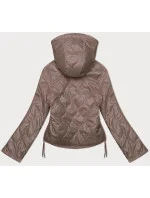 Tmavě béžová dámská bunda se šňůrkami na bocích model 19456771 - S'WEST