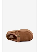 Kožené semišové sněhule na platformě s přezkou Big Star model 22539732 Camel - Big Star Shoes Kožené semišové sněhule na platformě s přezkou Big Star model 22539732 Camel - Big Star Shoes