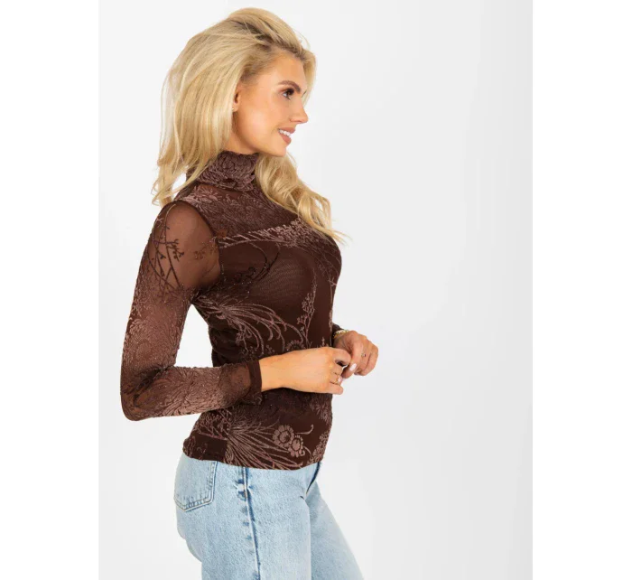 Bluzka AT BZ  brązowy model 21126975 - FPrice