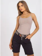 Šortky model 17356259 grafitové - FPrice Šortky model 17356259 grafitové - FPrice