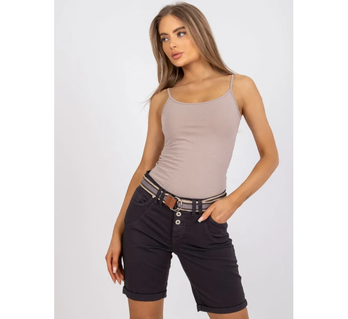 Šortky model 17356259 grafitové - FPrice Šortky model 17356259 grafitové - FPrice