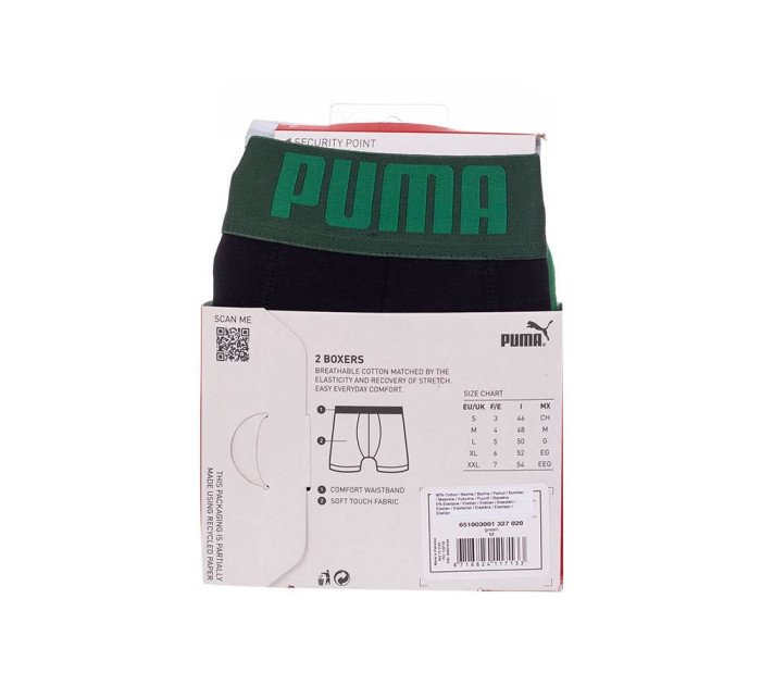 Puma 2Pack nohavičky 906519 Green/Black