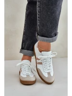 Dámske kožené čižmy N1068 white and beige - Zazoo