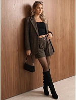 Marynarka damska w brązowa model 22386966 - FashionStreet