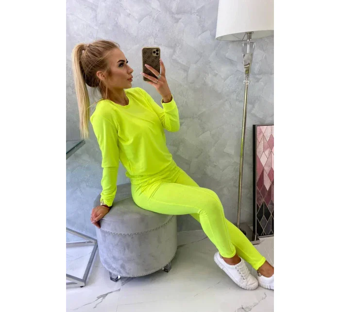 Tepláková súprava žltá neónová