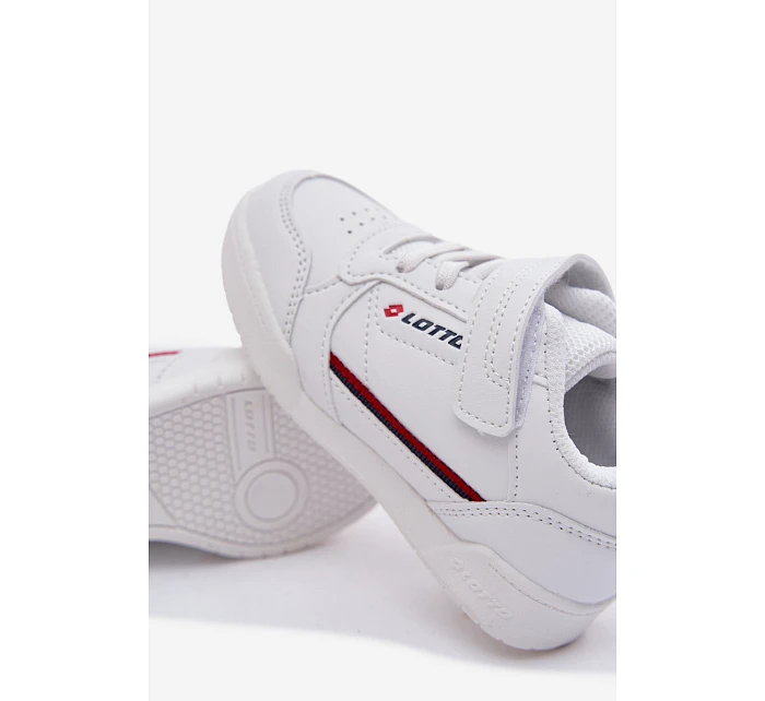 Dětské boty Sneakers na suchý zip LOTTO NANDU 2600310K Bílé