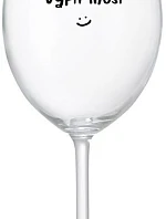 NĚKDO TO VYPÍT MUSÍ - čirá sklenice na víno 350 ml