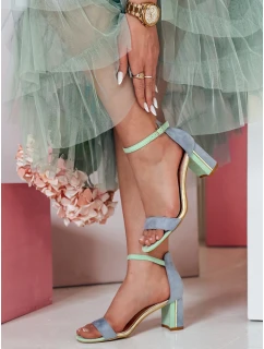 Dámske sandále na podpätku SOFHEELS blue FashionStreet ZY0794