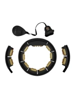 HHM13 NOVÝ HULA HOP ČIERNY/ZLATÝ S MAGNETMI A ZÁVAŽÍM + POČÍTADLO HMS HHM13 NOVÝ HULA HOP ČIERNY/ZLATÝ S MAGNETMI A ZÁVAŽÍM + POČÍTADLO HMS