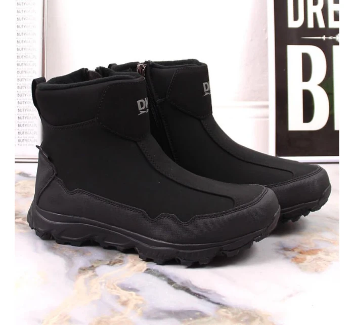 DK Jr model 21787601 nepromokavé zateplené sněhové boty černé - Inny
