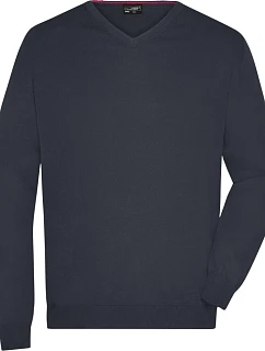 JN Pánský svetr s výstřihem do V 02.0 black model 22487903 - Daiber