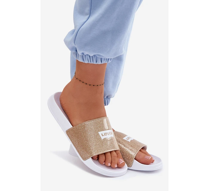 Dětské pantofle  Zlaté s model 22076984 - Levis