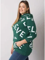 Mikina s kapucňou RV BL 7034.77P tmavozelená