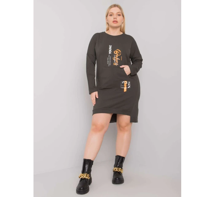 Šaty RV SK 7178.44 tmavá khaki